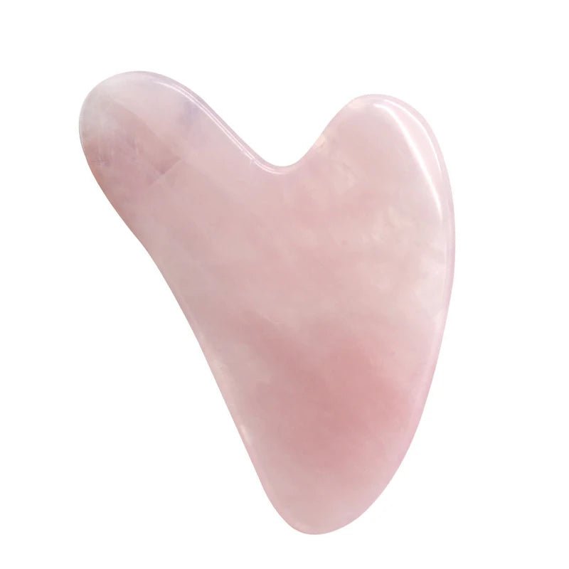 Natural quartz jade roller facial massager with guasha board kits for face