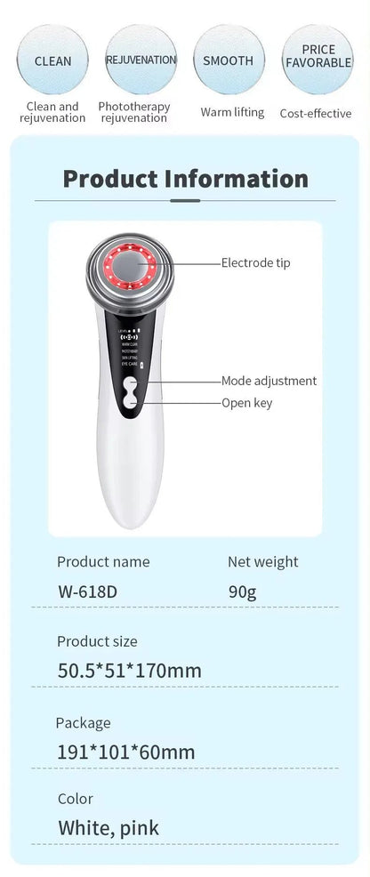 EMS Facial Massager Multifunction Skin Care Tools Face Beauty Device