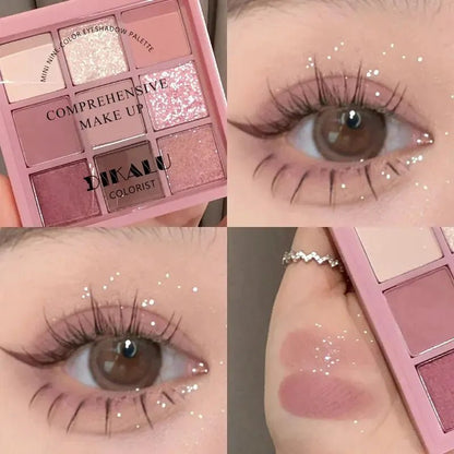 Eyeshadow Palette Oh Rosy Nine Palace Grid Auto Focus Smoke Powder