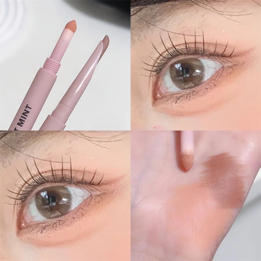 Double-end Lying Silkworm Eyeliner Pencil Diamond Glitter Matte Highligher