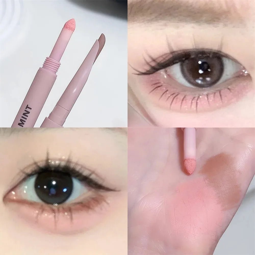 Double-end Lying Silkworm Eyeliner Pencil Diamond Glitter Matte Highligher