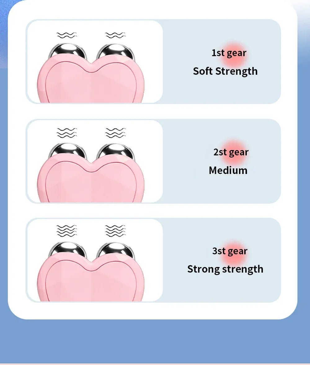 NEW Micro Current Beauty Device Mini Portable Face Lifting Roller