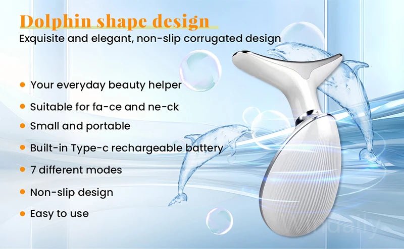 Face Lift 7 Colors Neck Beauty Neck Device Slim Massager Facial Lifting