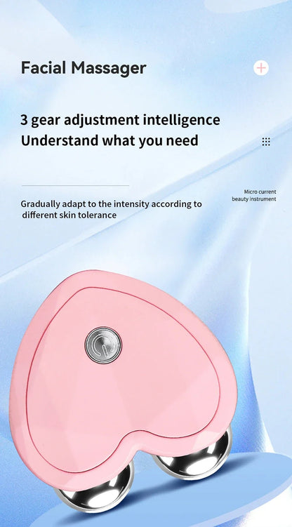 NEW Micro Current Beauty Device Mini Portable Face Lifting Roller