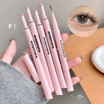 Double-end Lying Silkworm Eyeliner Pencil Diamond Glitter Matte Highligher