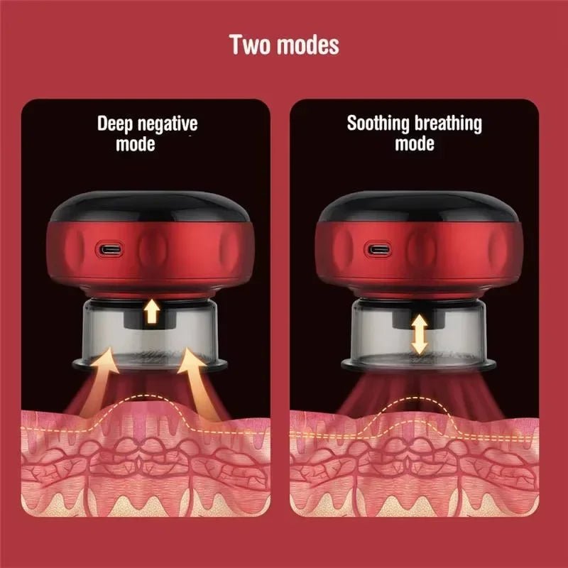 Electric Vacuum Cupping Set Wireless  Level Skin Scraping Massage