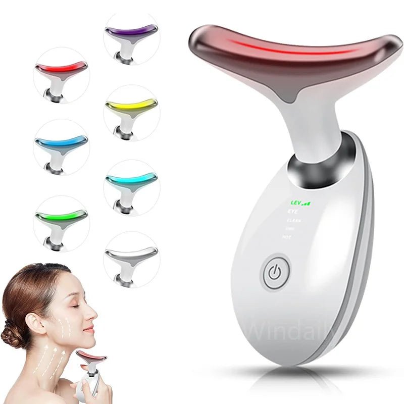 Face Lift 7 Colors Neck Beauty Neck Device Slim Massager Facial Lifting