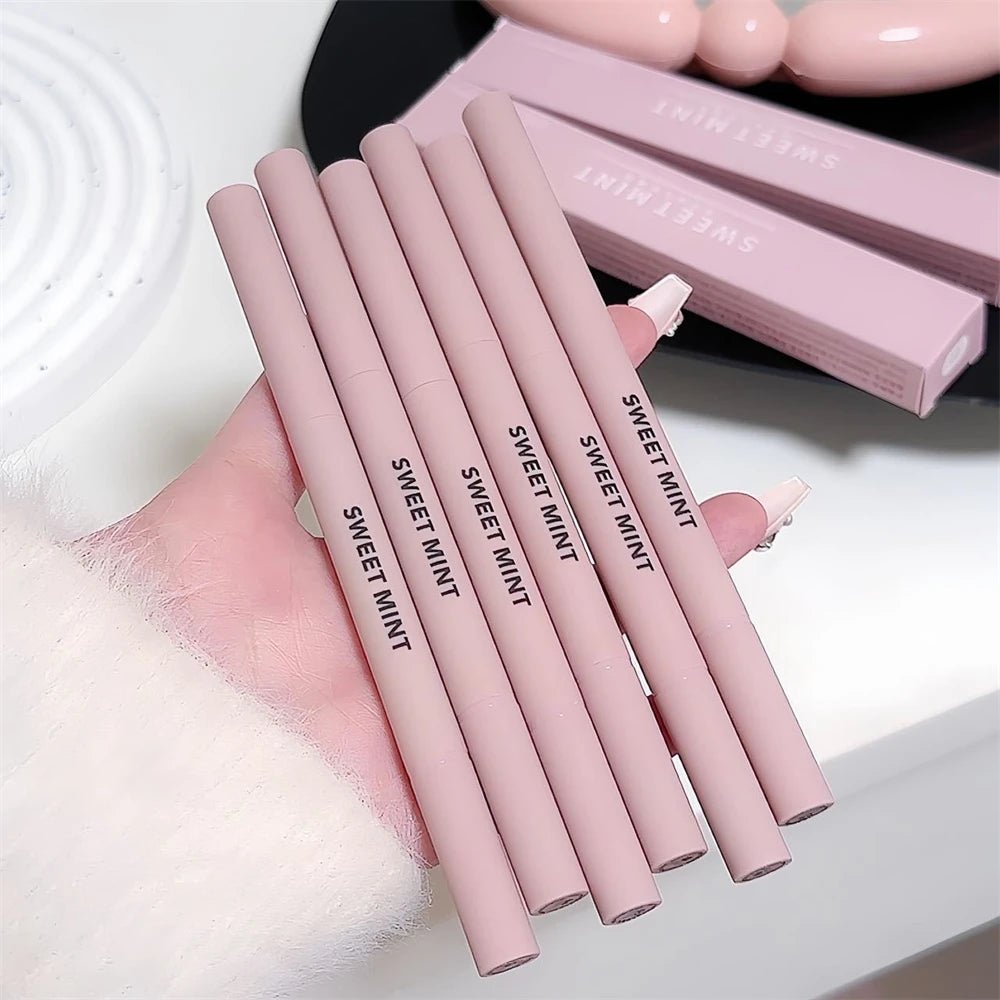 Double-end Lying Silkworm Eyeliner Pencil Diamond Glitter Matte Highligher