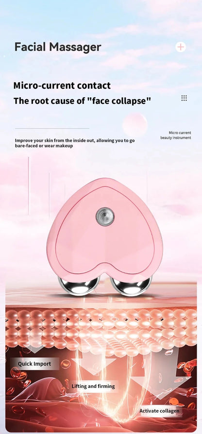 NEW Micro Current Beauty Device Mini Portable Face Lifting Roller