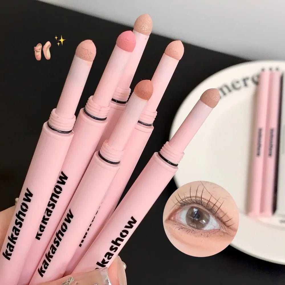 Double-end Lying Silkworm Eyeliner Pencil Diamond Glitter Matte Highligher