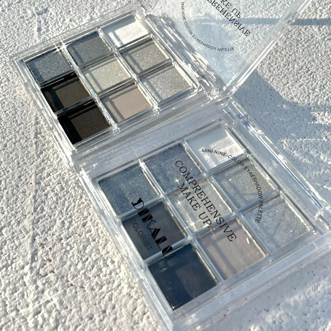 Eyeshadow Palette Oh Rosy Nine Palace Grid Auto Focus Smoke Powder