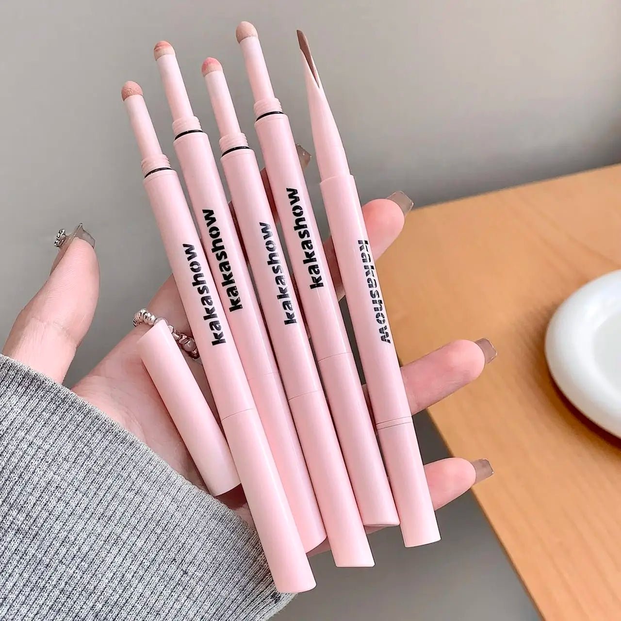 Double-end Lying Silkworm Eyeliner Pencil Diamond Glitter Matte Highligher