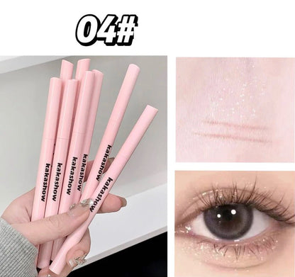 Double-end Lying Silkworm Eyeliner Pencil Diamond Glitter Matte Highligher