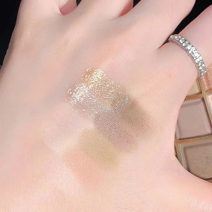 Eyeshadow Palette Oh Rosy Nine Palace Grid Auto Focus Smoke Powder