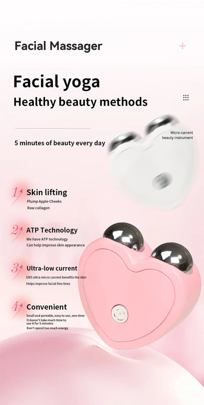NEW Micro Current Beauty Device Mini Portable Face Lifting Roller