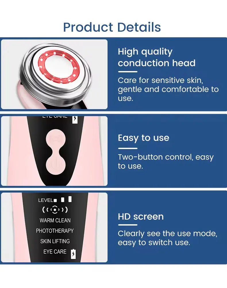 EMS Facial Massager Multifunction Skin Care Tools Face Beauty Device