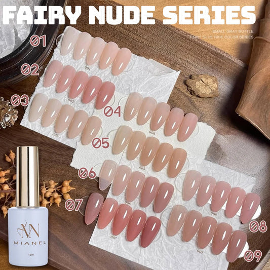 Style Fairy Gel Nail Polish White Pink Nude Color Ice Clear Nail Polish