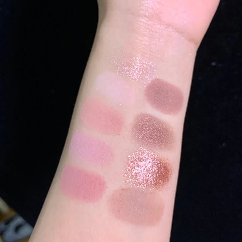 Eyeshadow Palette Oh Rosy Nine Palace Grid Auto Focus Smoke Powder