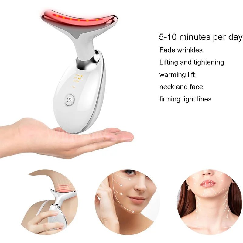 Face Lift 7 Colors Neck Beauty Neck Device Slim Massager Facial Lifting