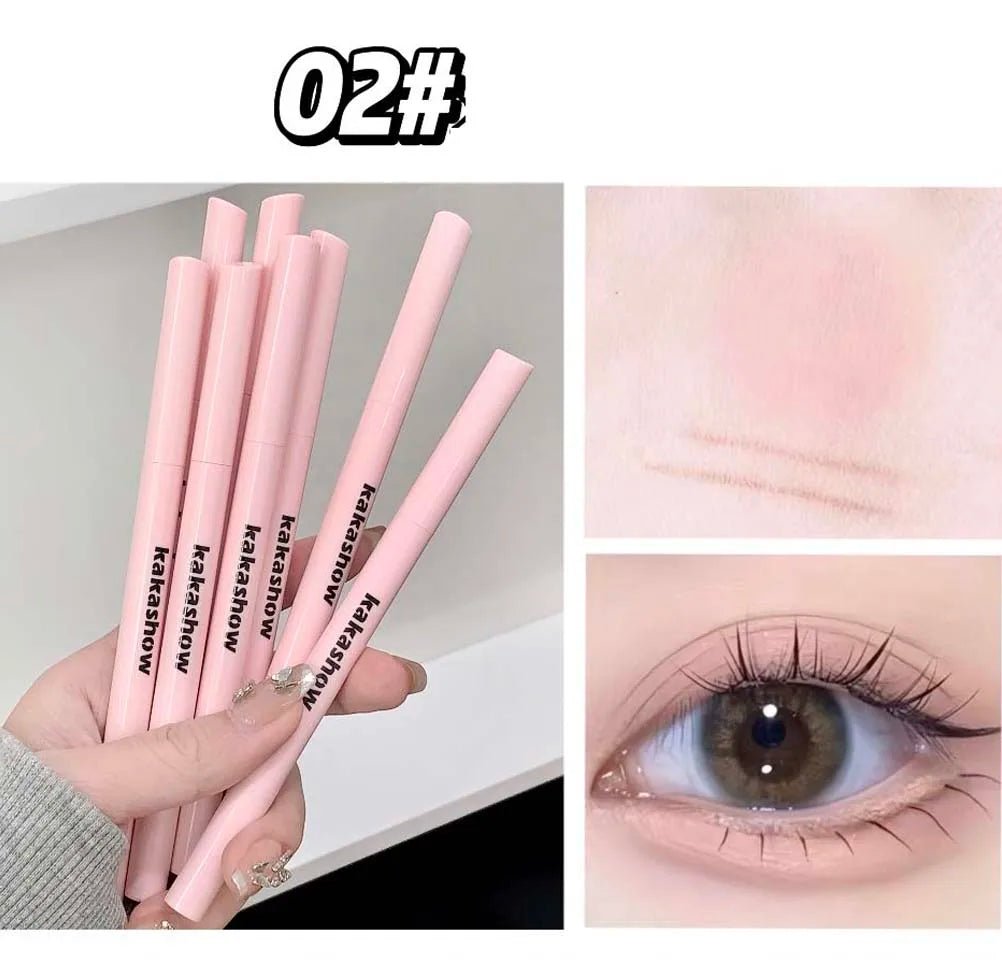 Double-end Lying Silkworm Eyeliner Pencil Diamond Glitter Matte Highligher