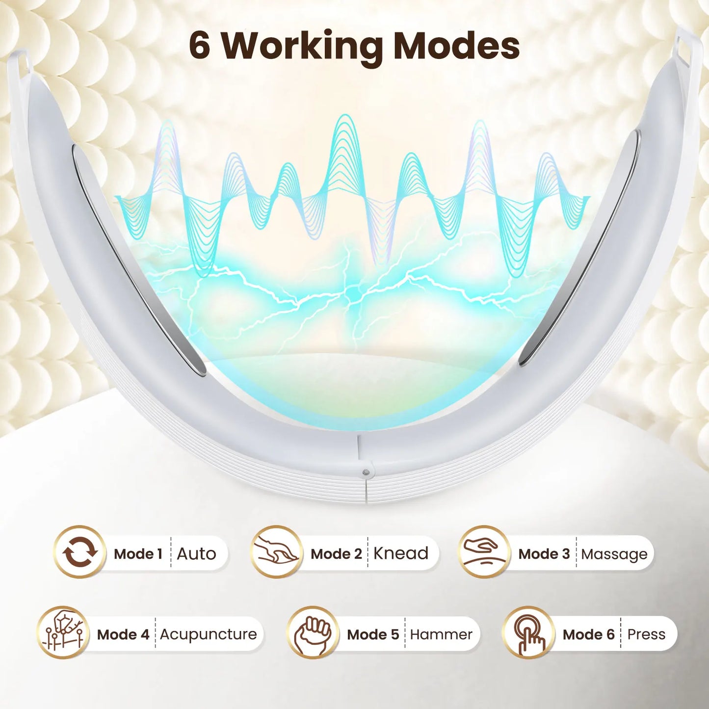 Electric V Face Lifting Beauty Device 6 Modes 8 Levels EMS Skin Care