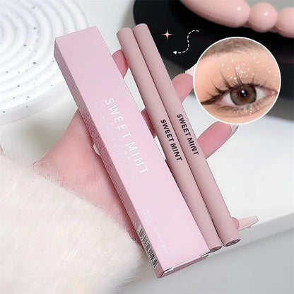 Double-end Lying Silkworm Eyeliner Pencil Diamond Glitter Matte Highligher
