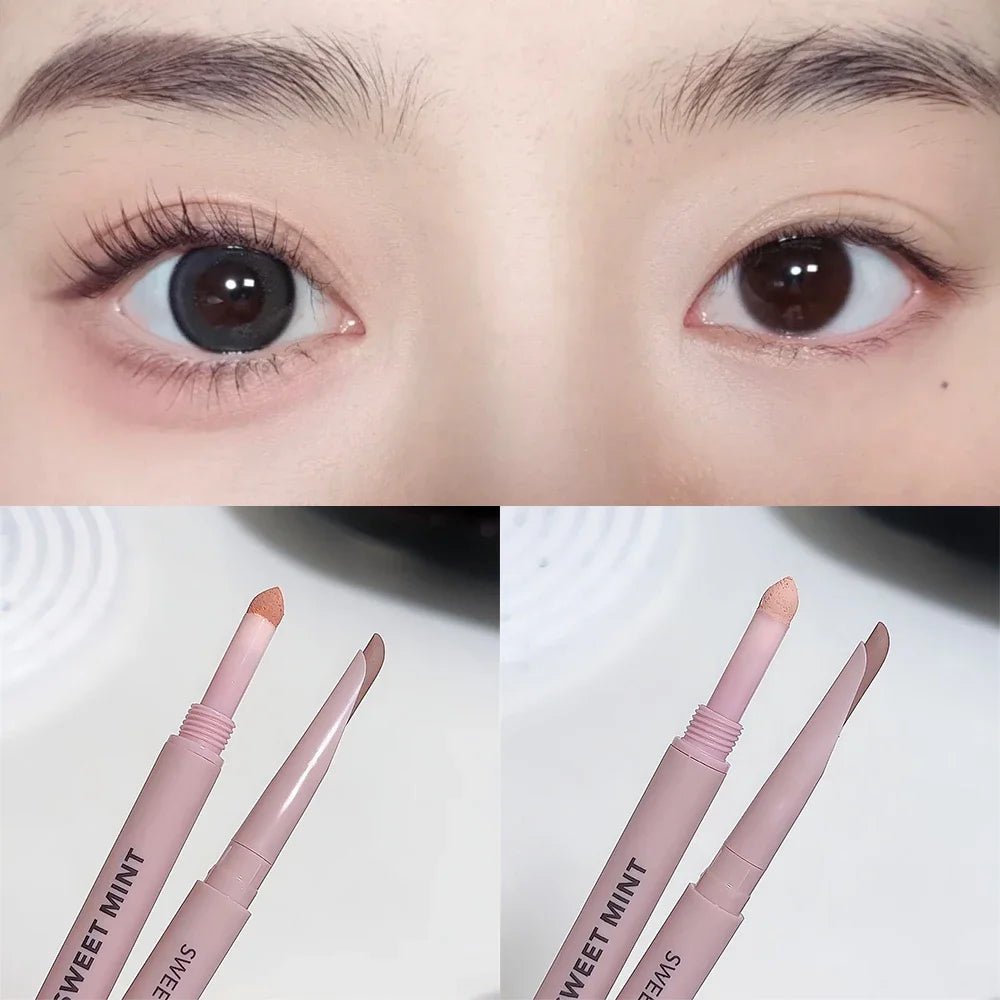 Double-end Lying Silkworm Eyeliner Pencil Diamond Glitter Matte Highligher