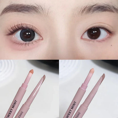 Double-end Lying Silkworm Eyeliner Pencil Diamond Glitter Matte Highligher