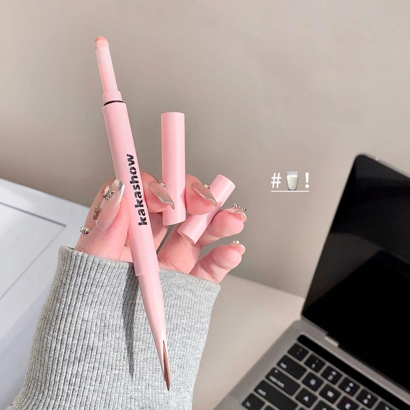 Double-end Lying Silkworm Eyeliner Pencil Diamond Glitter Matte Highligher