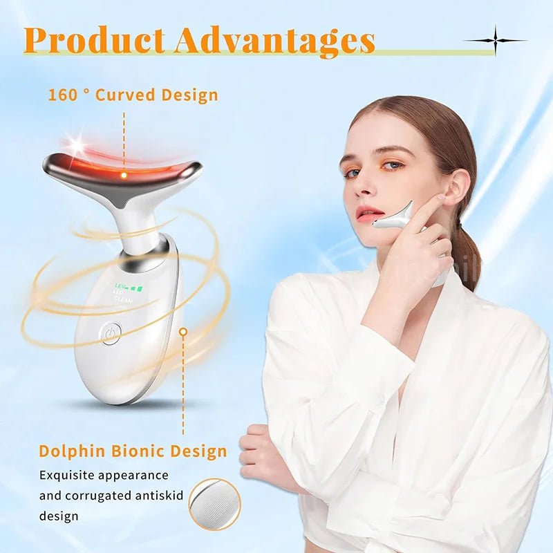 Face Lift 7 Colors Neck Beauty Neck Device Slim Massager Facial Lifting