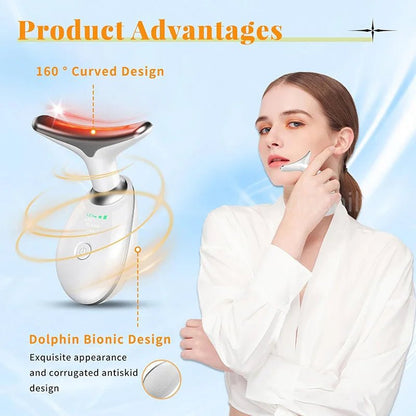 Face Lift 7 Colors Neck Beauty Neck Device Slim Massager Facial Lifting