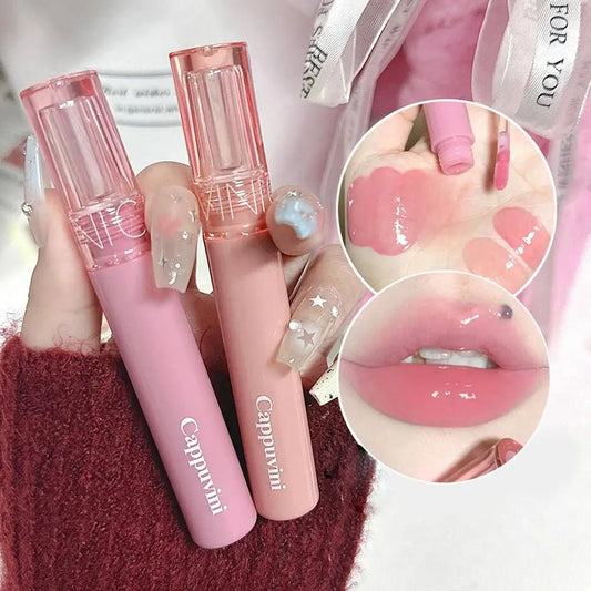Lip Glaze Water Light Moisturizing Lip Gloss Long-lasting Makeup Lipstick