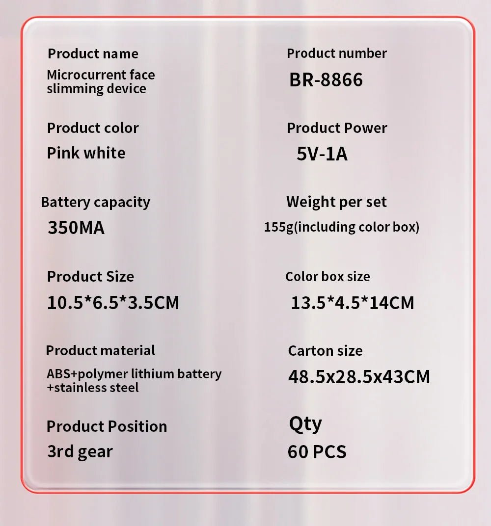 NEW Micro Current Beauty Device Mini Portable Face Lifting Roller