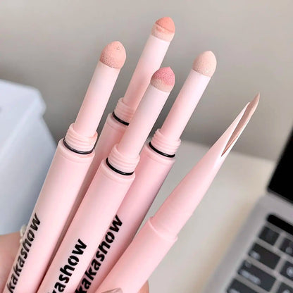 Double-end Lying Silkworm Eyeliner Pencil Diamond Glitter Matte Highligher