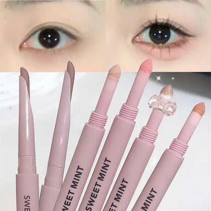 Double-end Lying Silkworm Eyeliner Pencil Diamond Glitter Matte Highligher